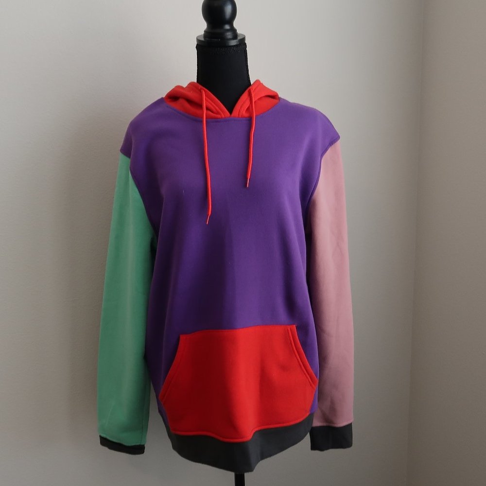 Colorblock Fleece Hoodie